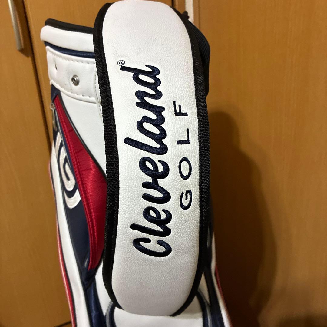 Cleveland Golf キャディバッグ ホワイト/ネイビー/レッド
