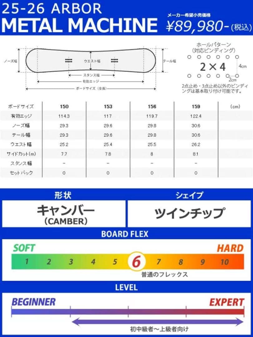 今季 定価89980円 新品Arbor 156 アーバー パーク グラトリ