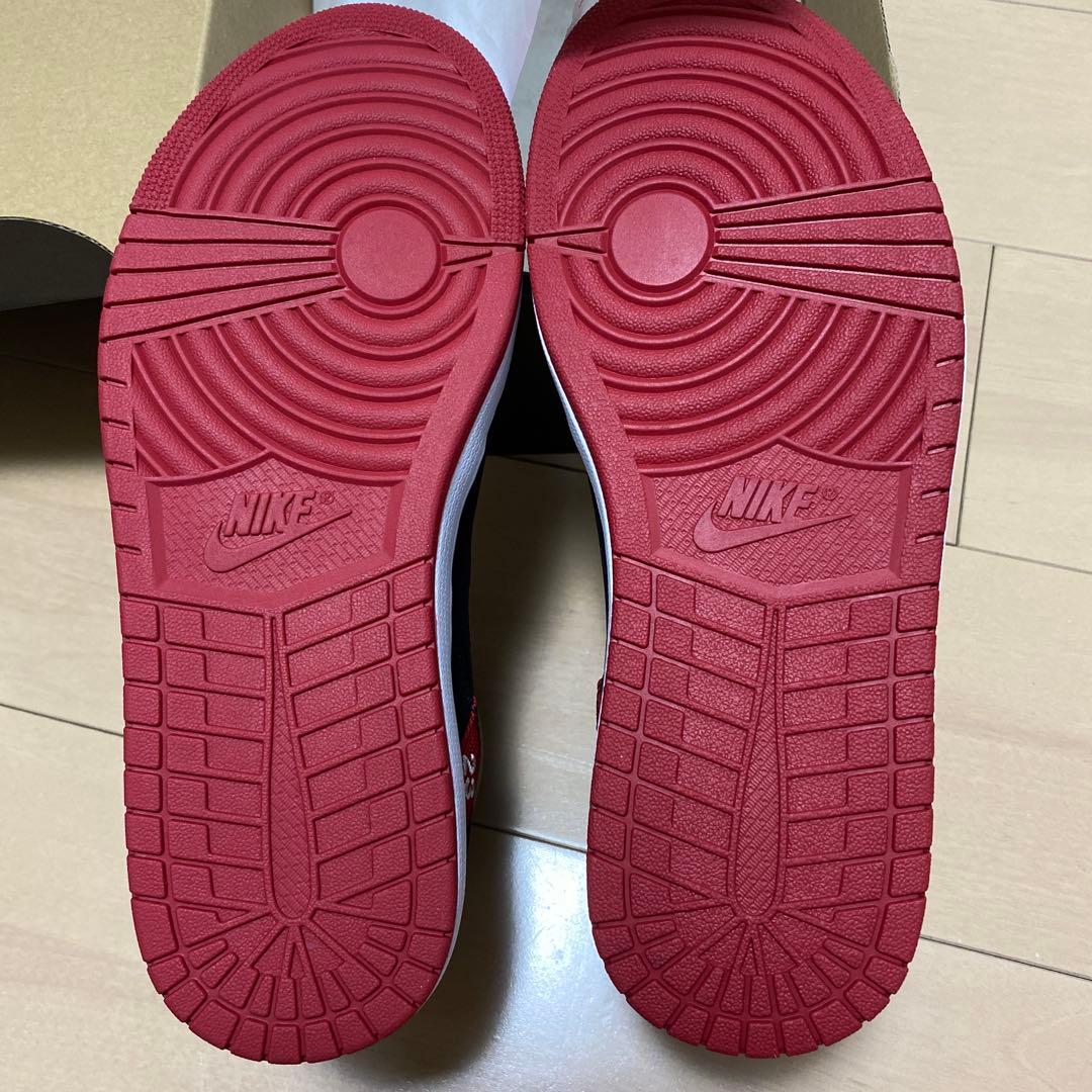 【新品未使用】タグ付きジョーダンフェイドアウェイナイキAO1329-023黒白赤