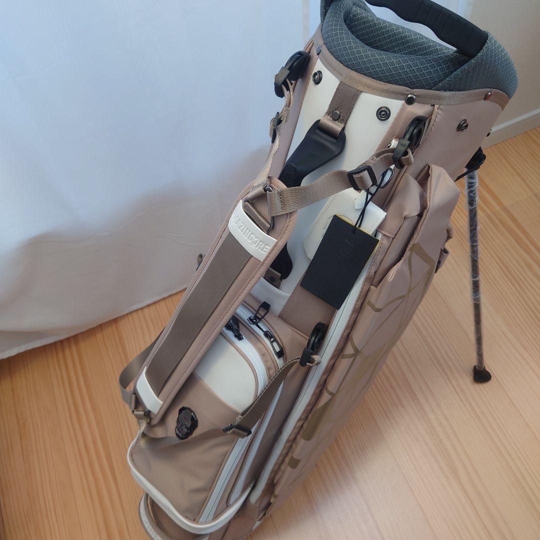 アメージングクリー ベージュ スカルゴルフキャディバッグ新品未使用品