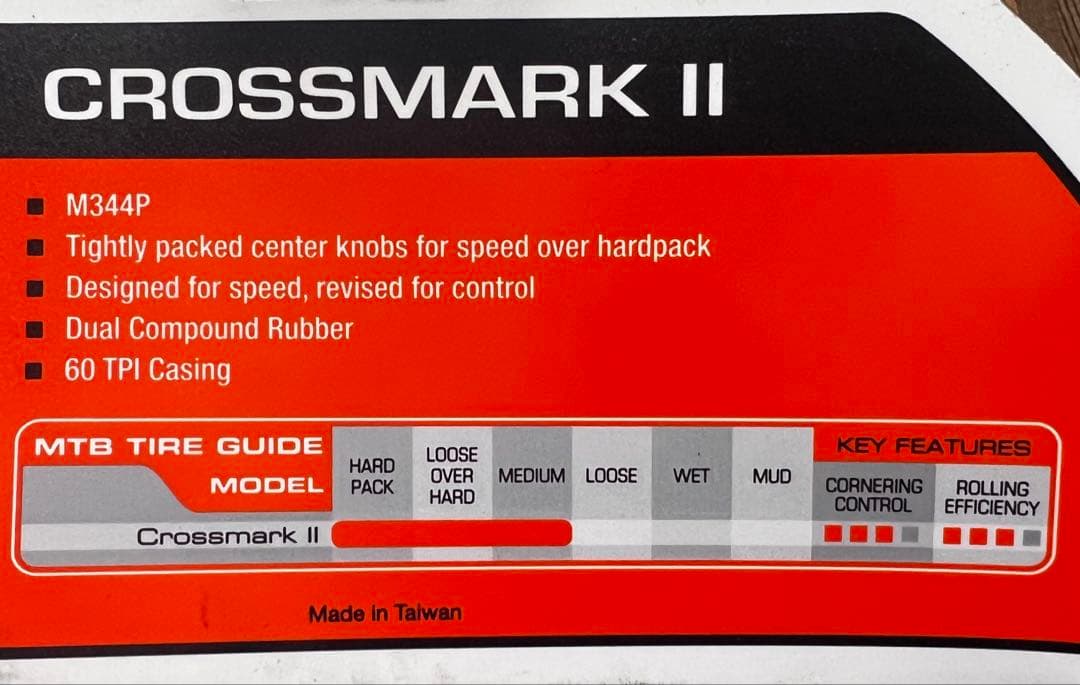 MAXXIS CROSSMARK II 29*2.25チューブ付きセット
