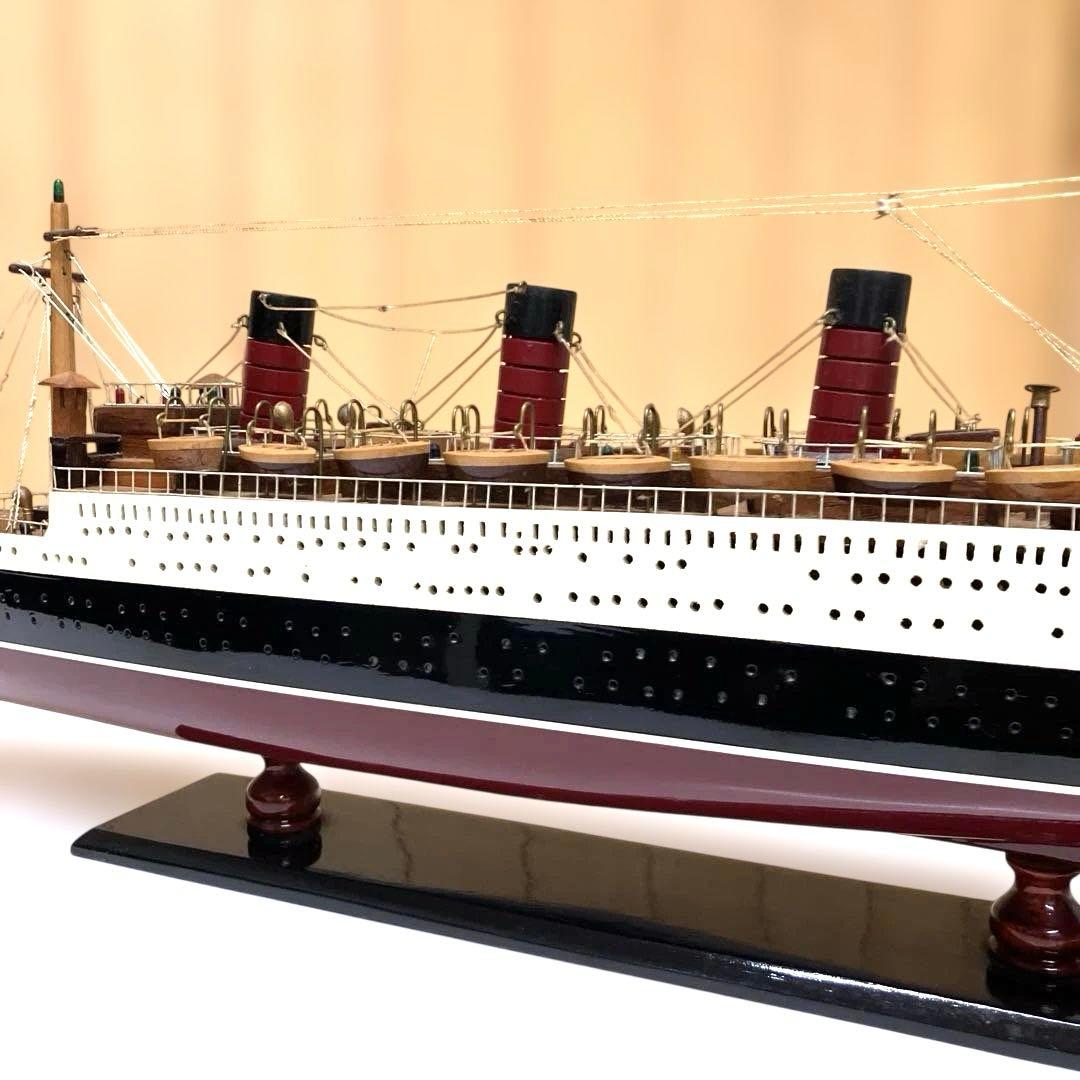 ESH033豪華客船「クイーン・メリー号」木製完成品模型
