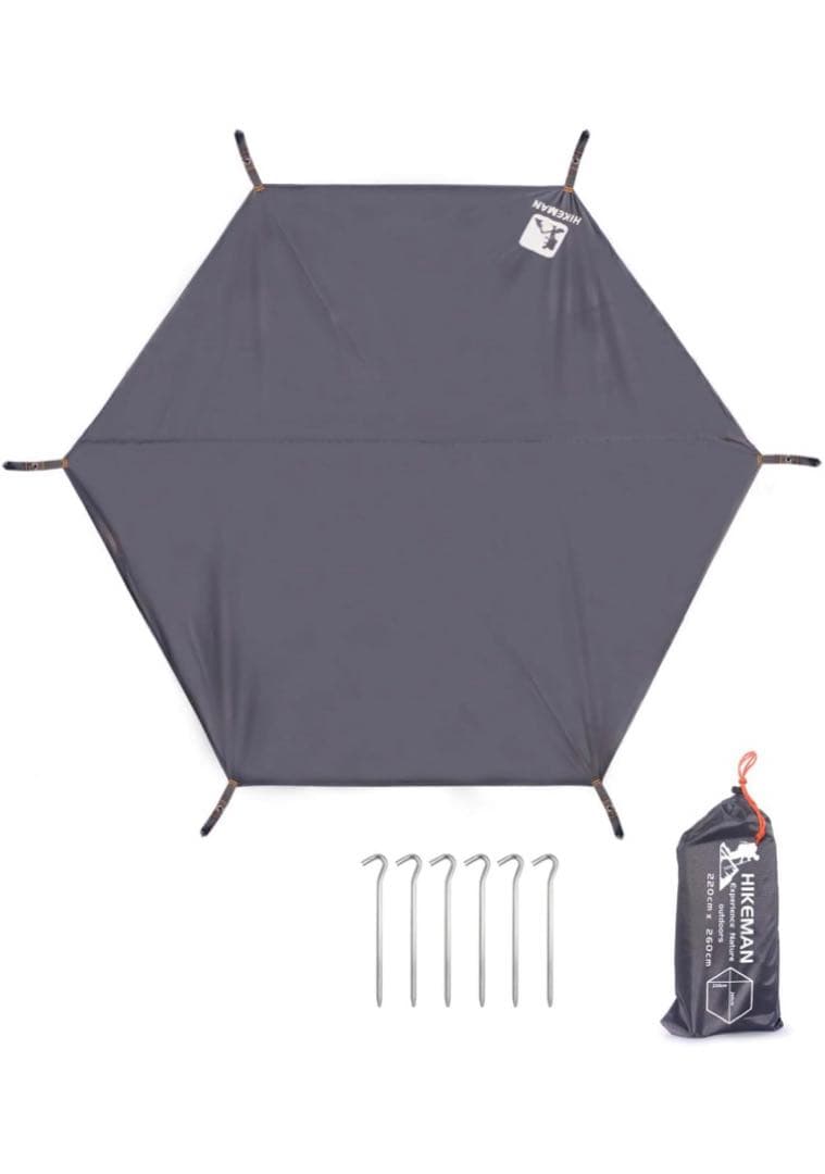 DOD ONE POLE (S) キャンプテント 黒　グランドシート付属
