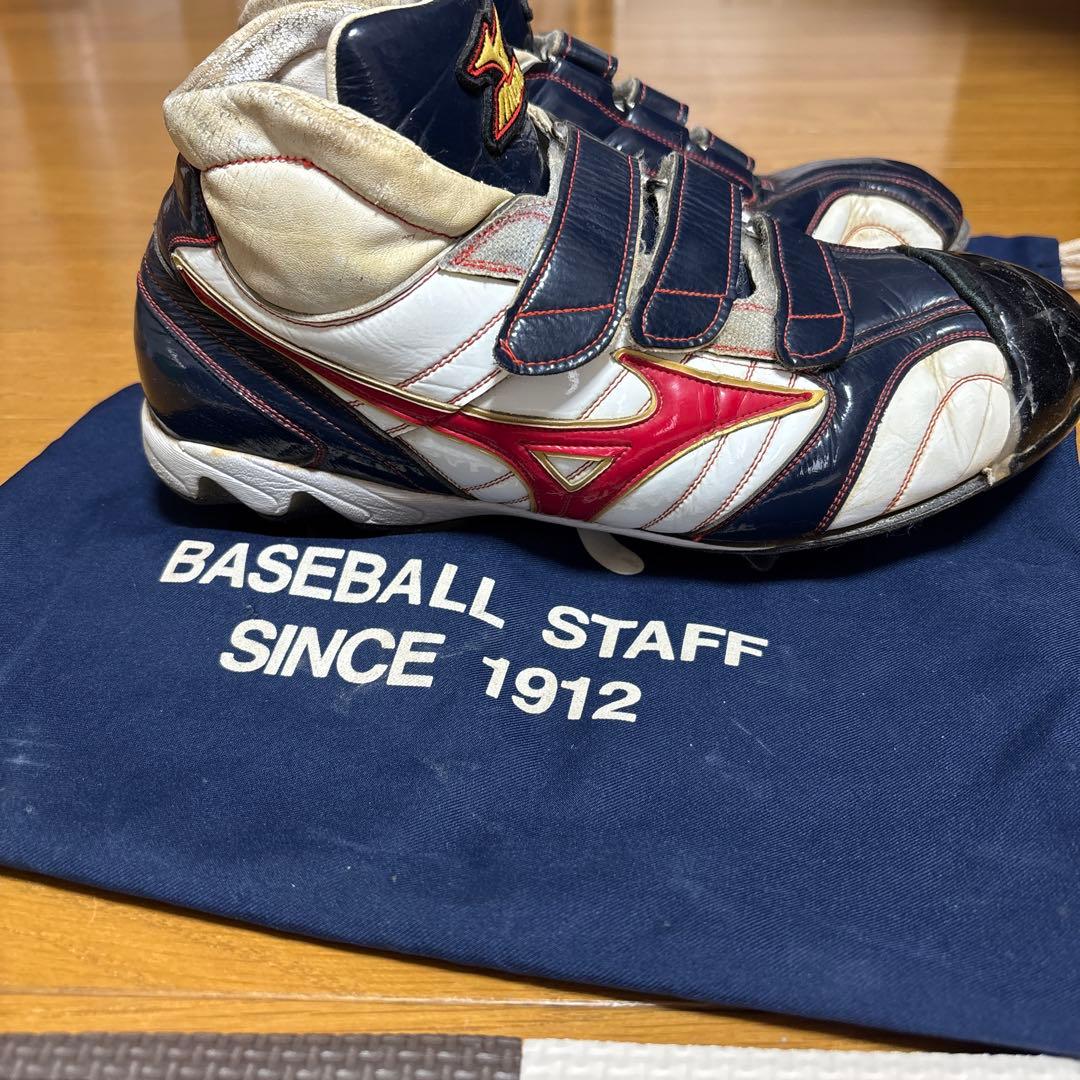 ミズノMIZUNO野球スパイク、オーダースパイク、ベルクロ、ミドル、26㎝