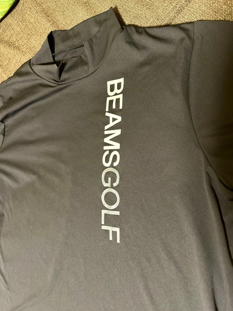 BEAMS GOLF☆モックネック☆黒☆ゴルフシャツ☆L