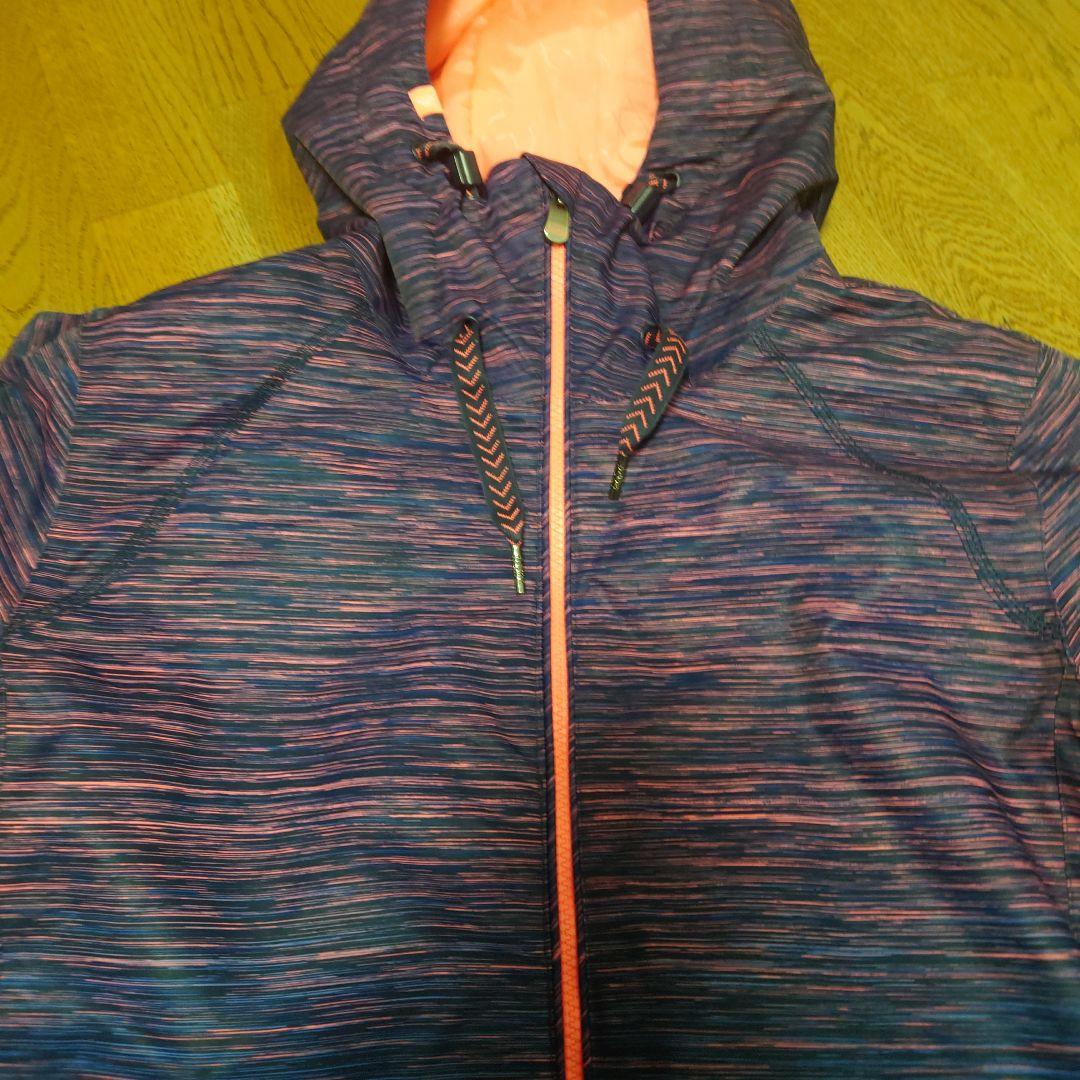 【美品】ROXY　スノボウェア　上下セット　Ｍ　グラデーション　ネイビー　ピンク