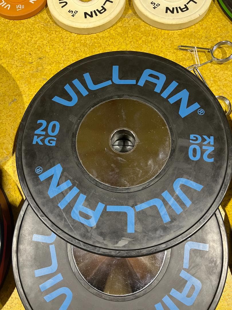 VILLAINバンパープレート＋ROGUE 20KG オハイオパワーバー