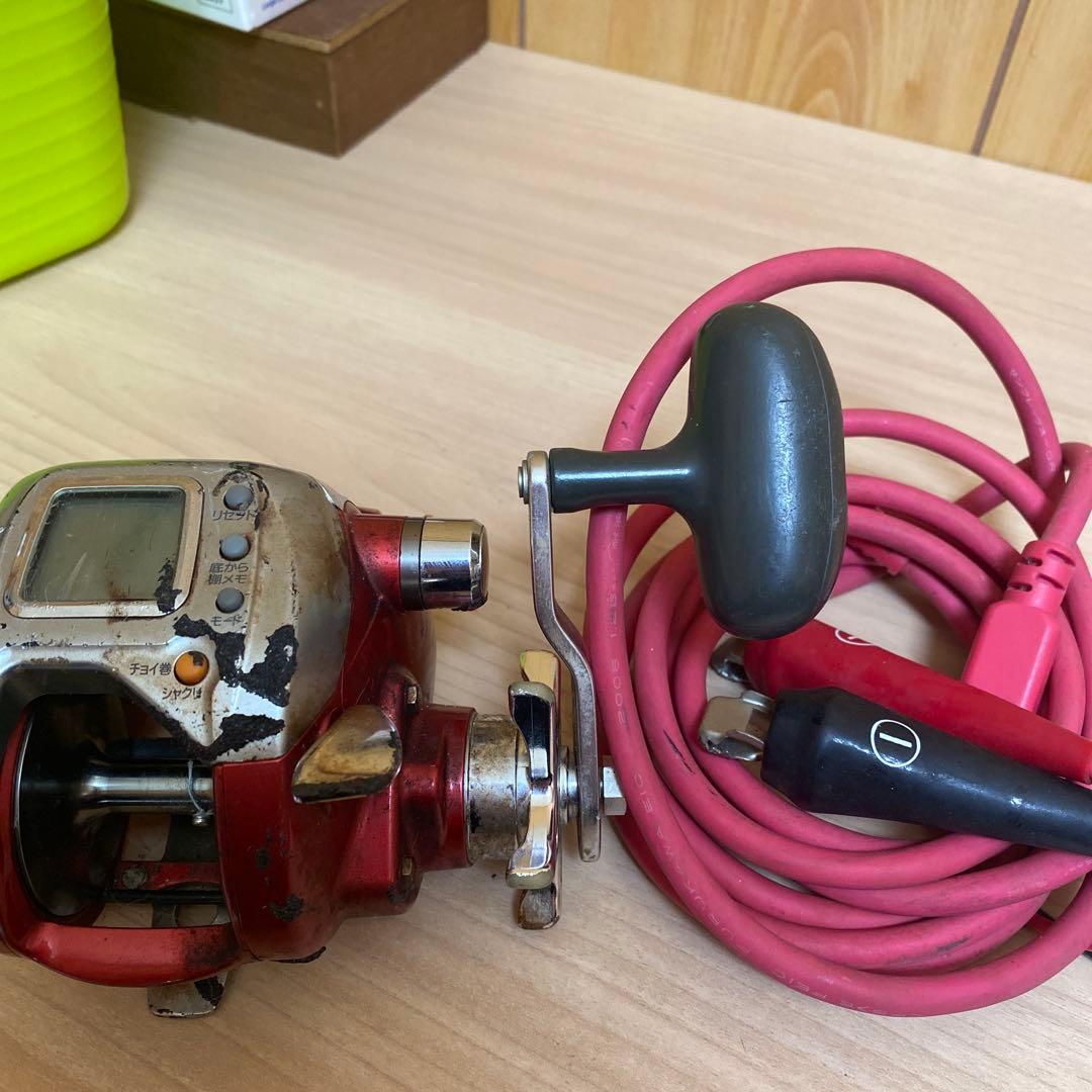 電動リール 赤色 デジタル表示Seaborg400fbe