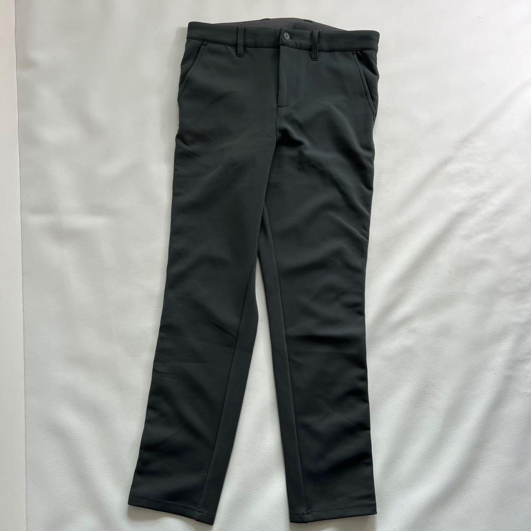 【サイドロゴ】ブリーフィング ゴルフパンツ スリム ストレッチ M モスグリーン