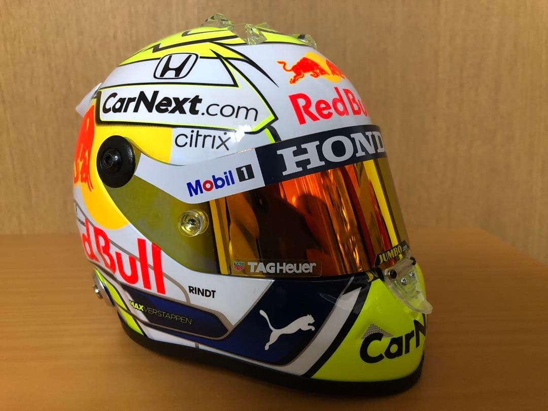マックス・フェルスタッペン レッドブル1/2ヘルメット2021年オーストリアGP