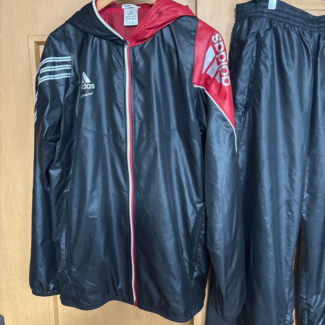adidas professional ウインドブレーカー　セットアップ　O