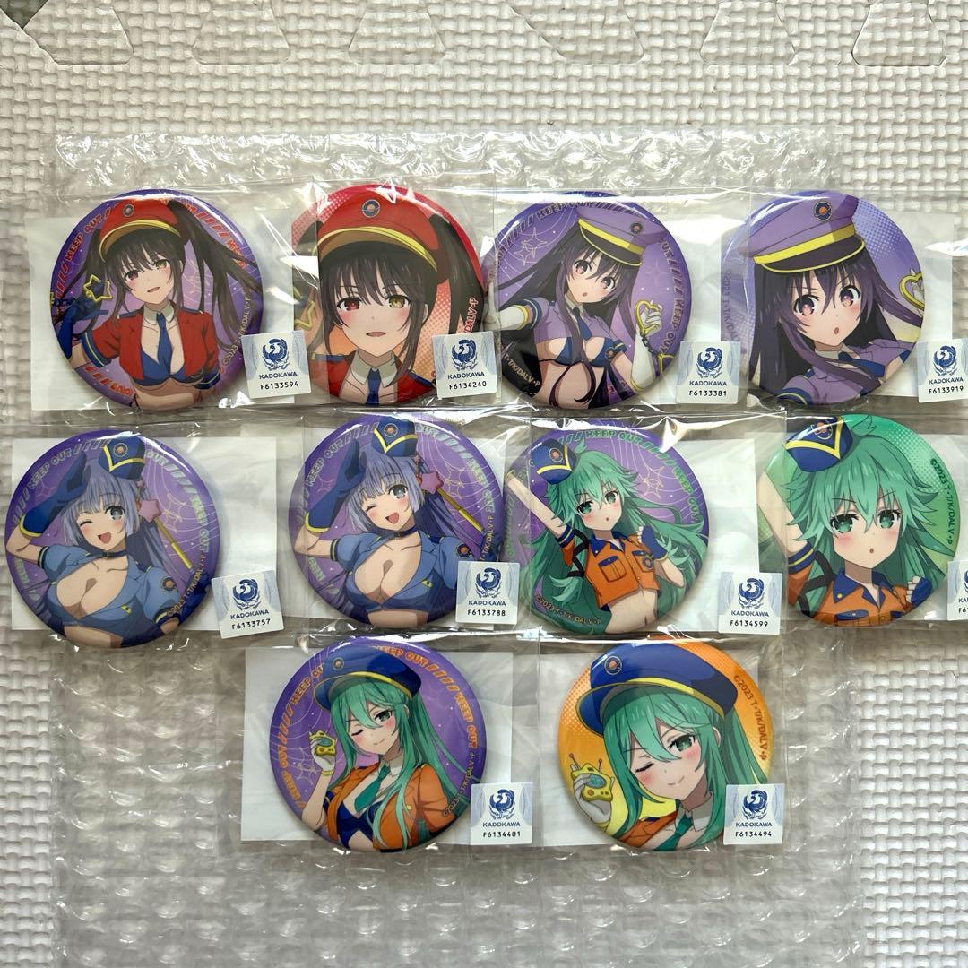 くじコレ デートアライブⅤ スペースポリスver. 缶バッジ 特典ブロマイド