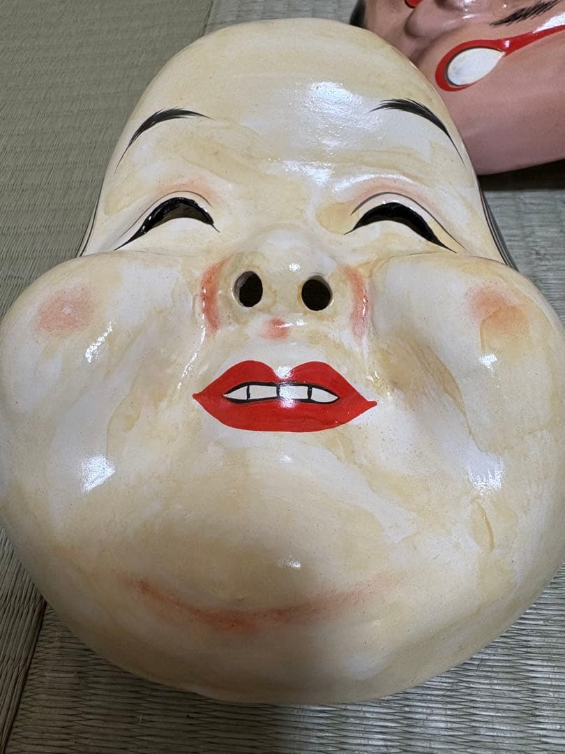 日本舞踊　くわえ面　3点セット