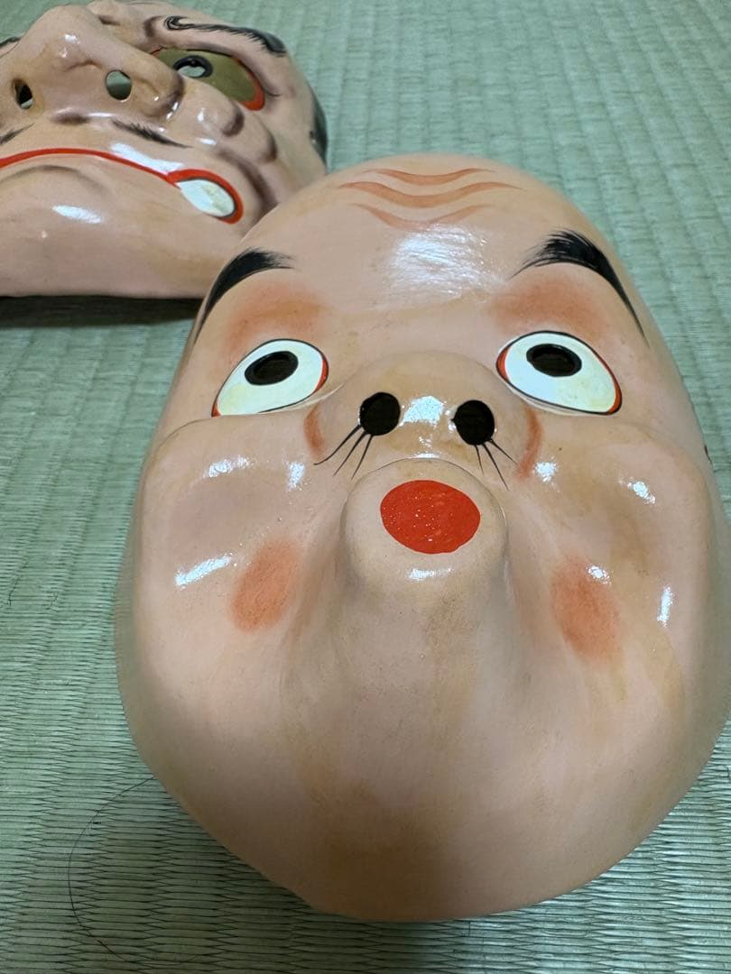 日本舞踊　くわえ面　3点セット