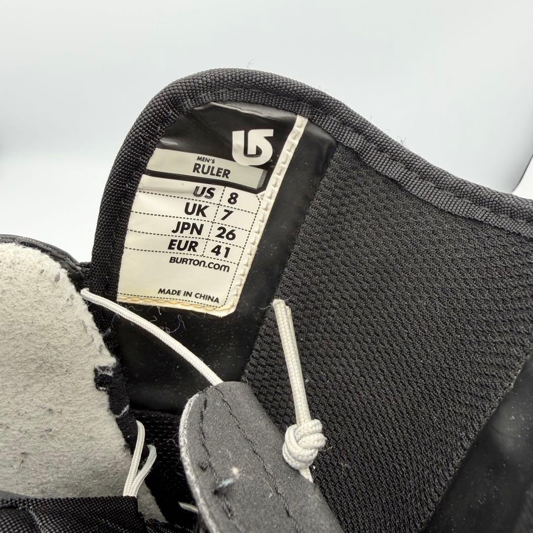 【美品】BURTON RULER スノボブーツ 26cm 327-12