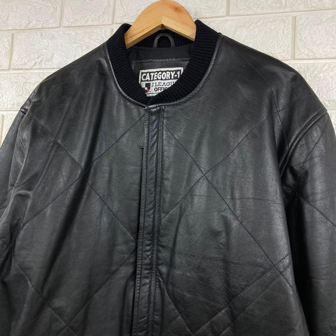 当時もの　jリーグ official leather jacket ブラック