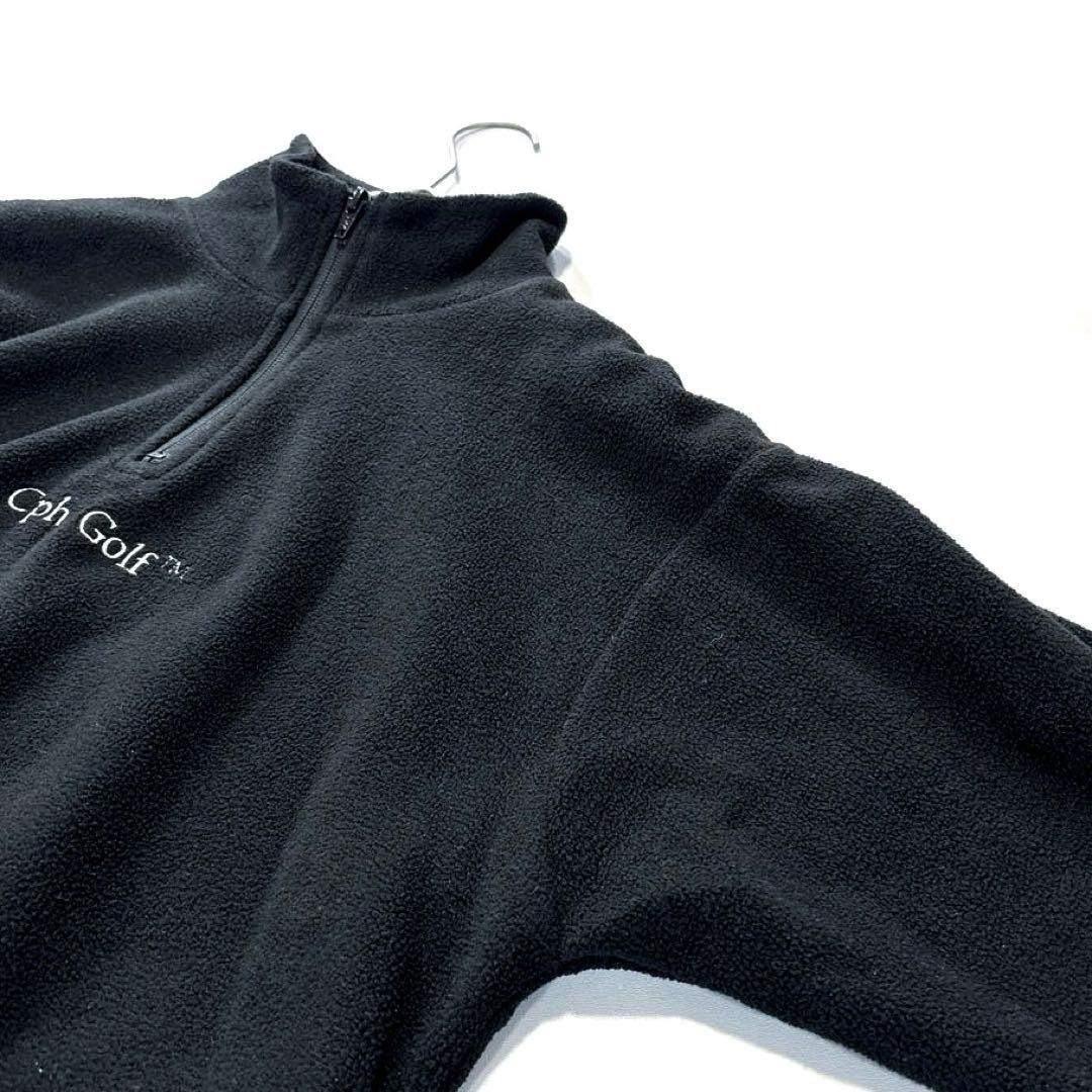 Cph/Golf キャプテンズヘルムゴルフ　ハーフジップ　フリース　黒　S