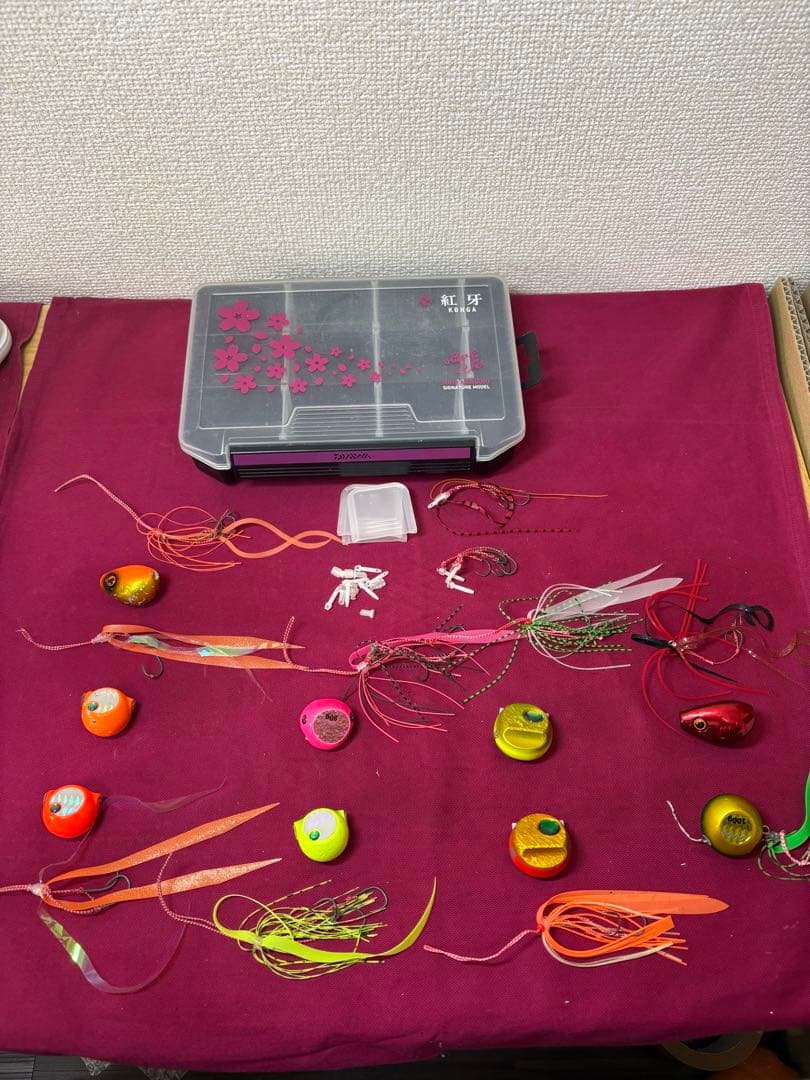 ダイワ 紅牙 タイラバヘッド 80g 100g 計9個 紅牙ケース付き