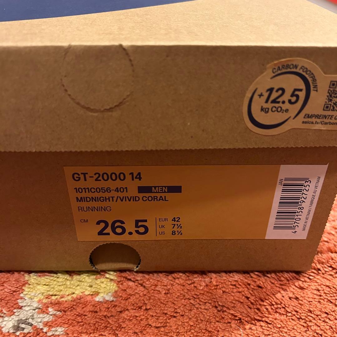 美品 アシックス GT-2000 14 サイズ26.5㎝