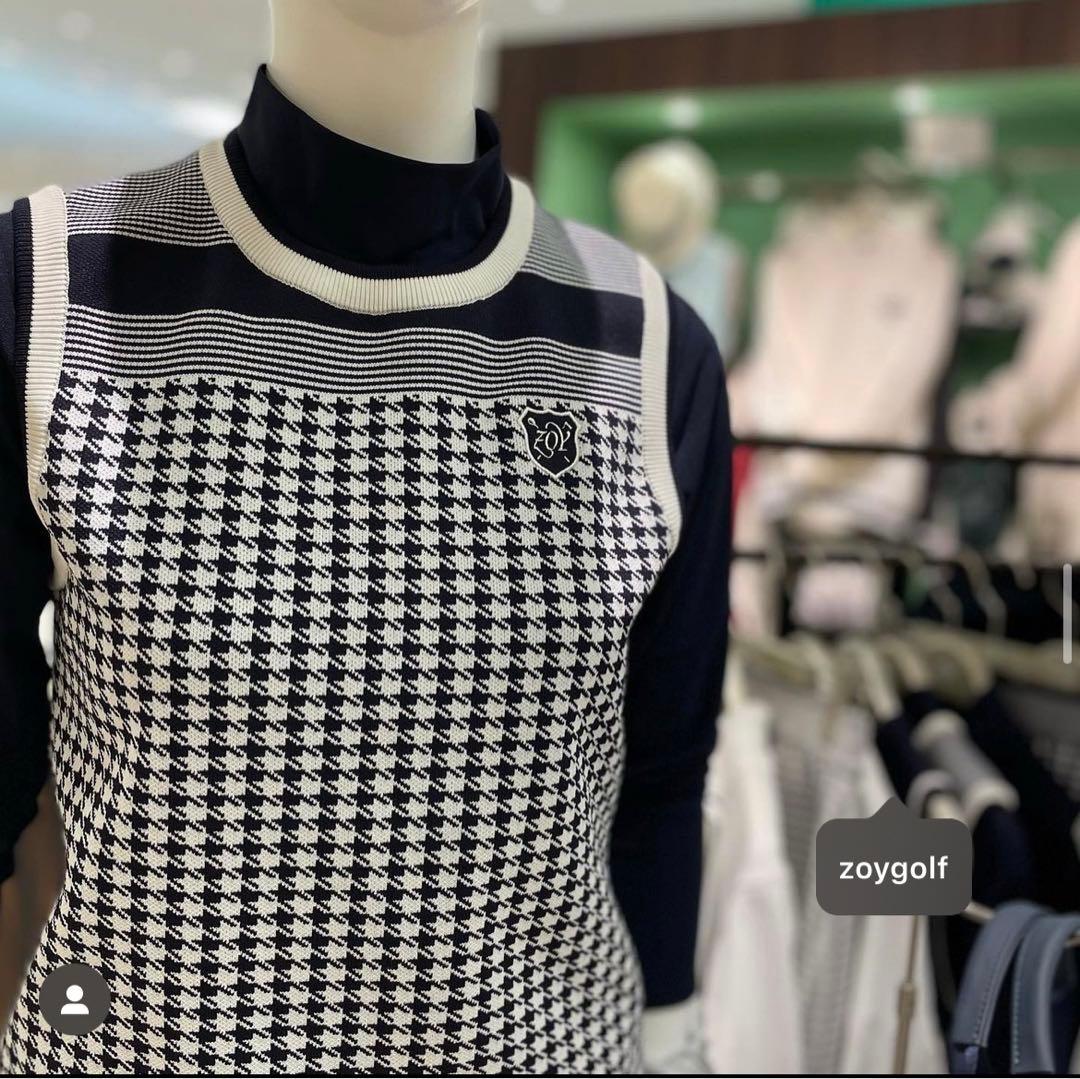 ZOY ウルトラ撥水加工 WOMENS 撥水千鳥JQ ベスト ゴルフウェア