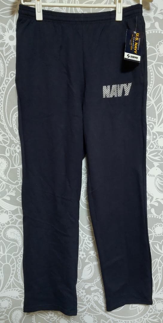 2000年代 USNAVY 米海軍反射 PT スウェットパンツ (L)