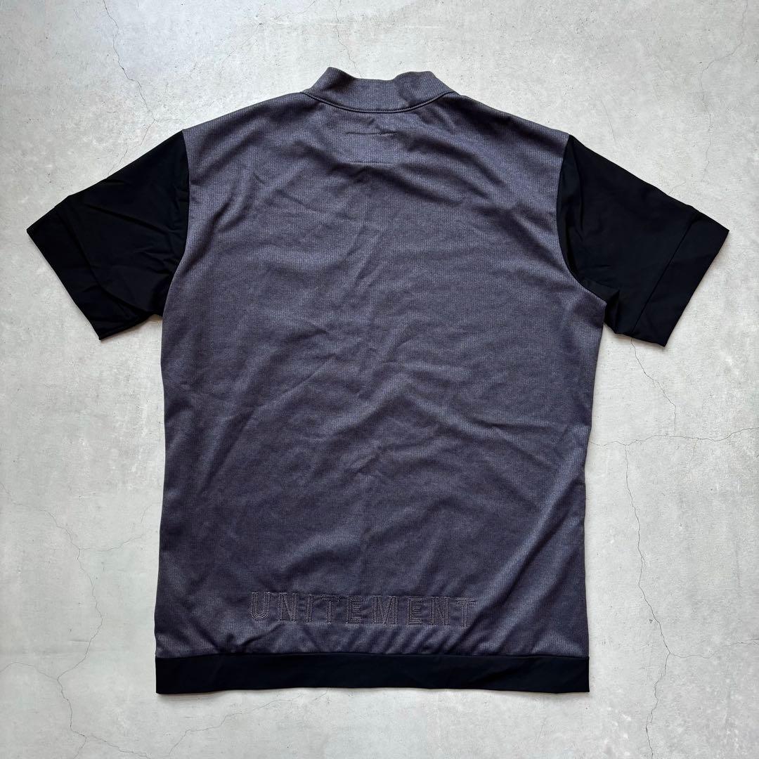 【美品】UNITEMENT ユナイトメント モックネック半袖シャツ 接触冷感 M