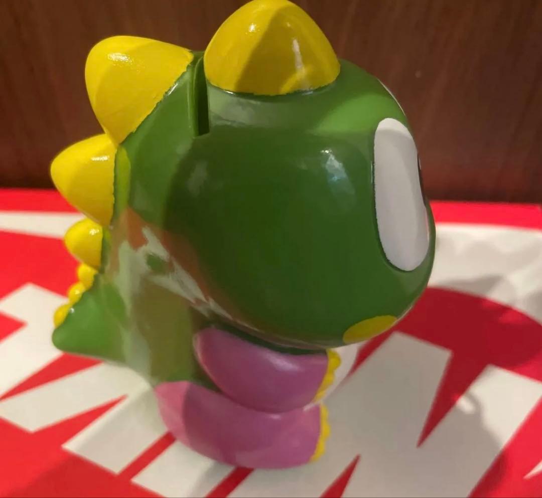バブルボブル　バブルン　貯金箱　ソフビ　フィギュア