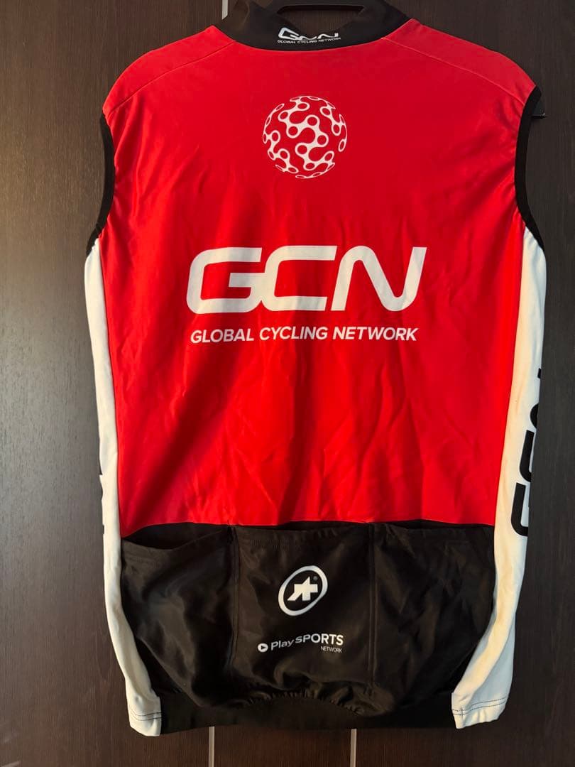 アソス assos GCN サイクルジャージ グレー/レッド/ホワイト