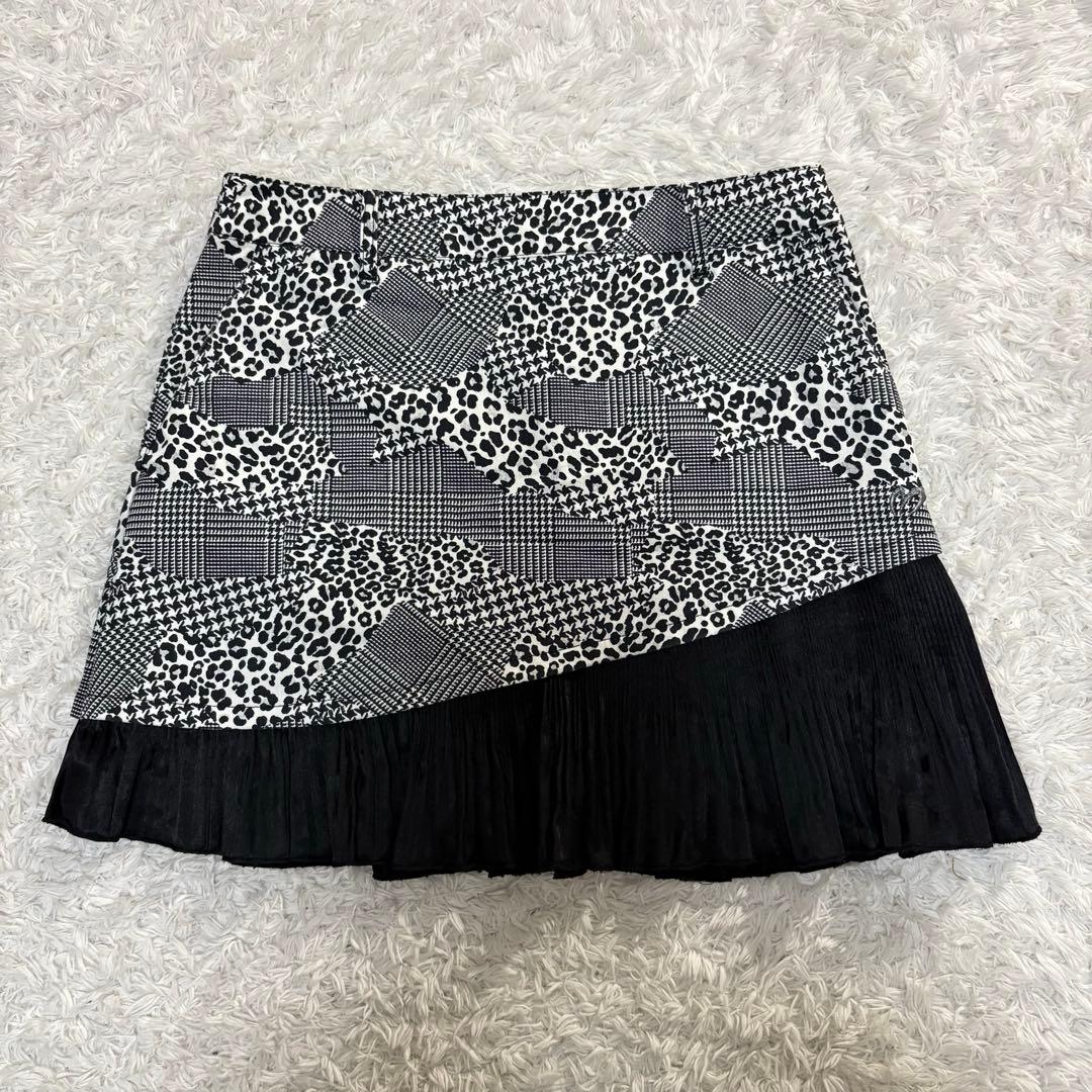 極美品　マスターバニー　パーリーゲイツ　　ヒョウ柄　フリル　ゴルフ　サイズ0