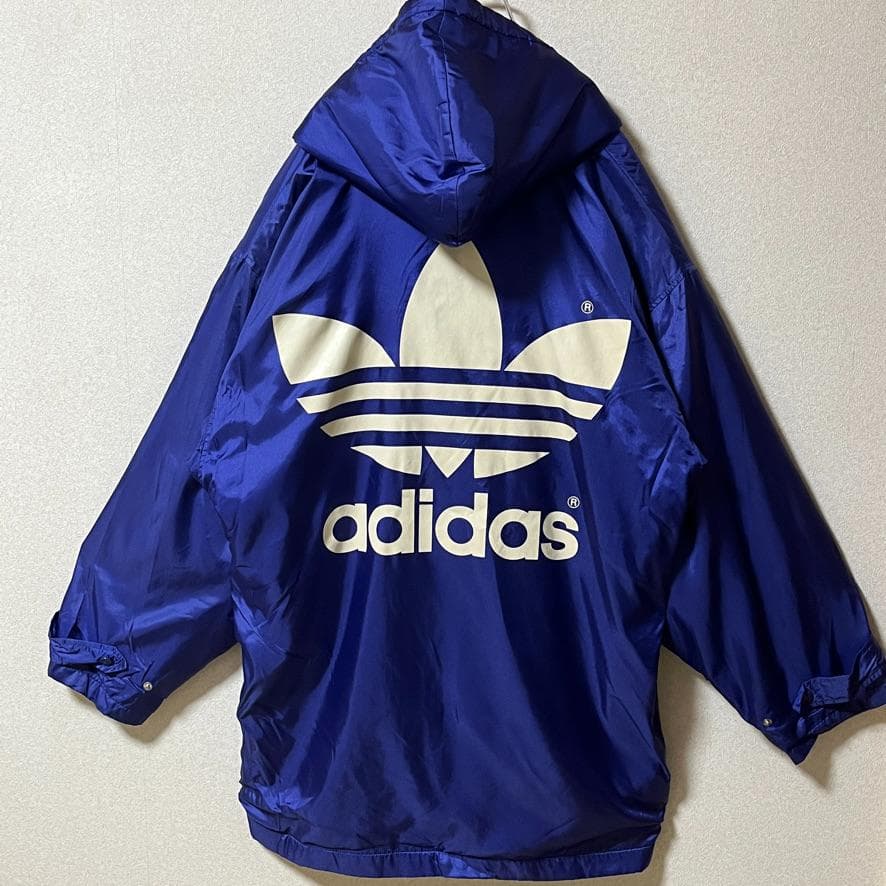 【希少】adidas アディダスオリジナルス バックロゴ ベンチコート