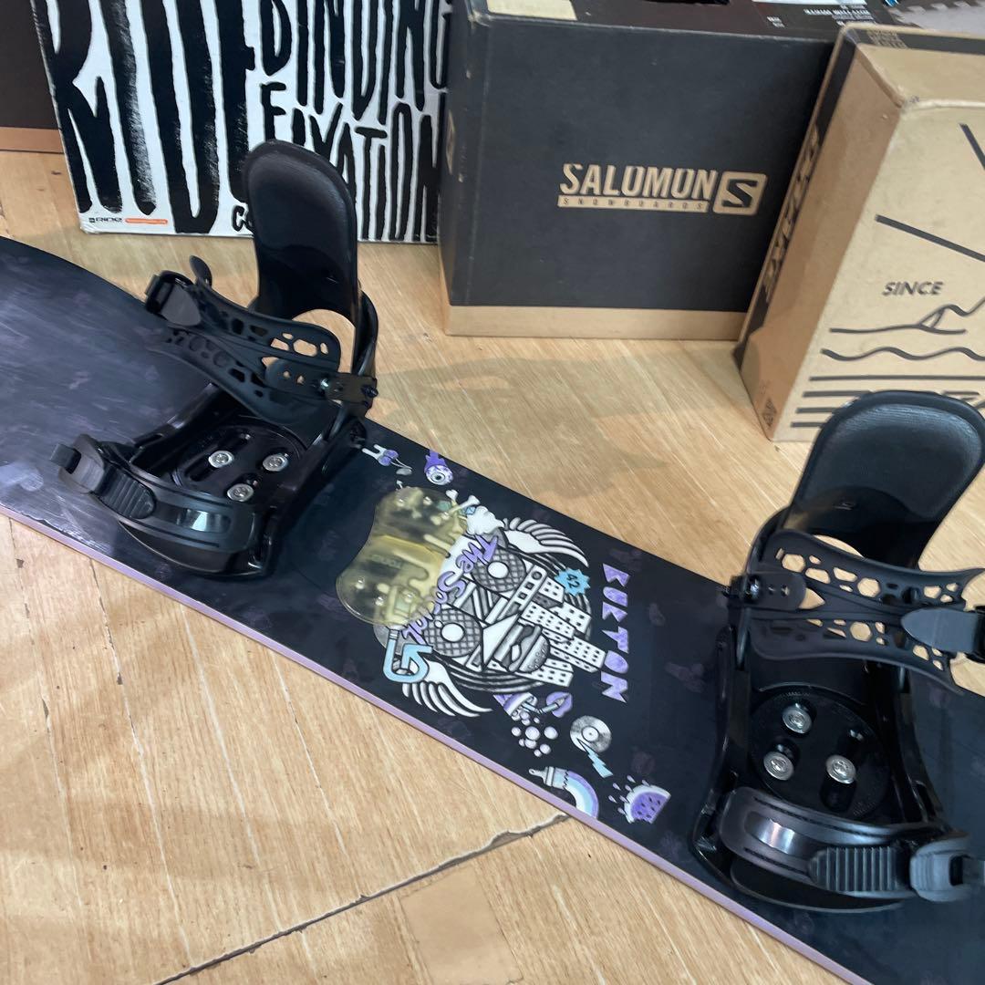BURTON×ZUMA　バートン　未使用バインディング付　スノーボードセット
