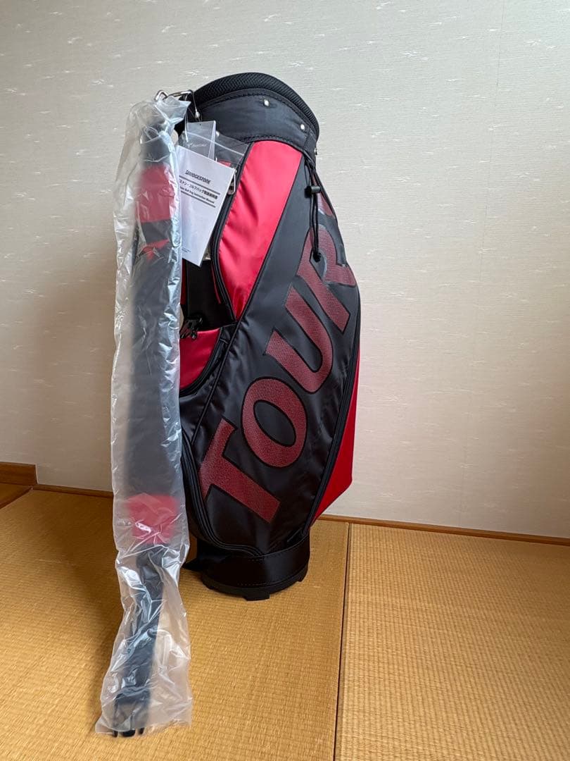 TOURSTAGEゴルフバック　ツアーステージ　赤✖️黒　新品未使用
