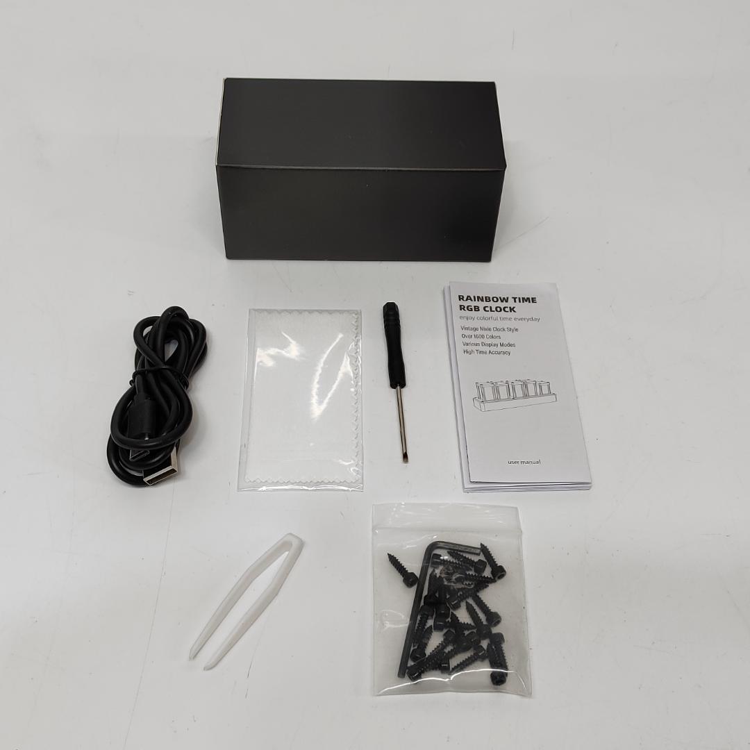 動作品 ニキシー管 クロック RGB CLOCK レトロモダン m567