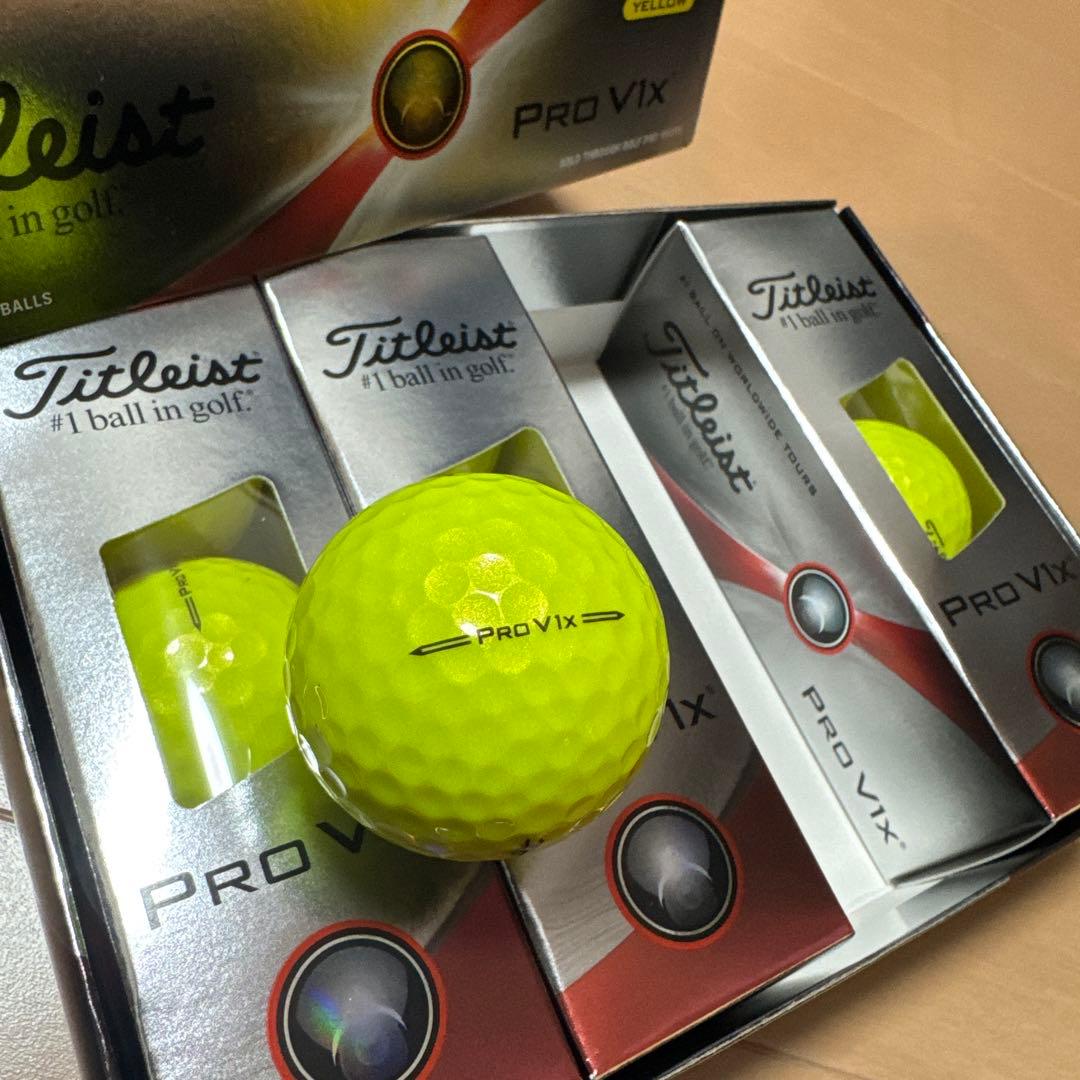 新品　Titleist Pro V1x イエロー 4個入り