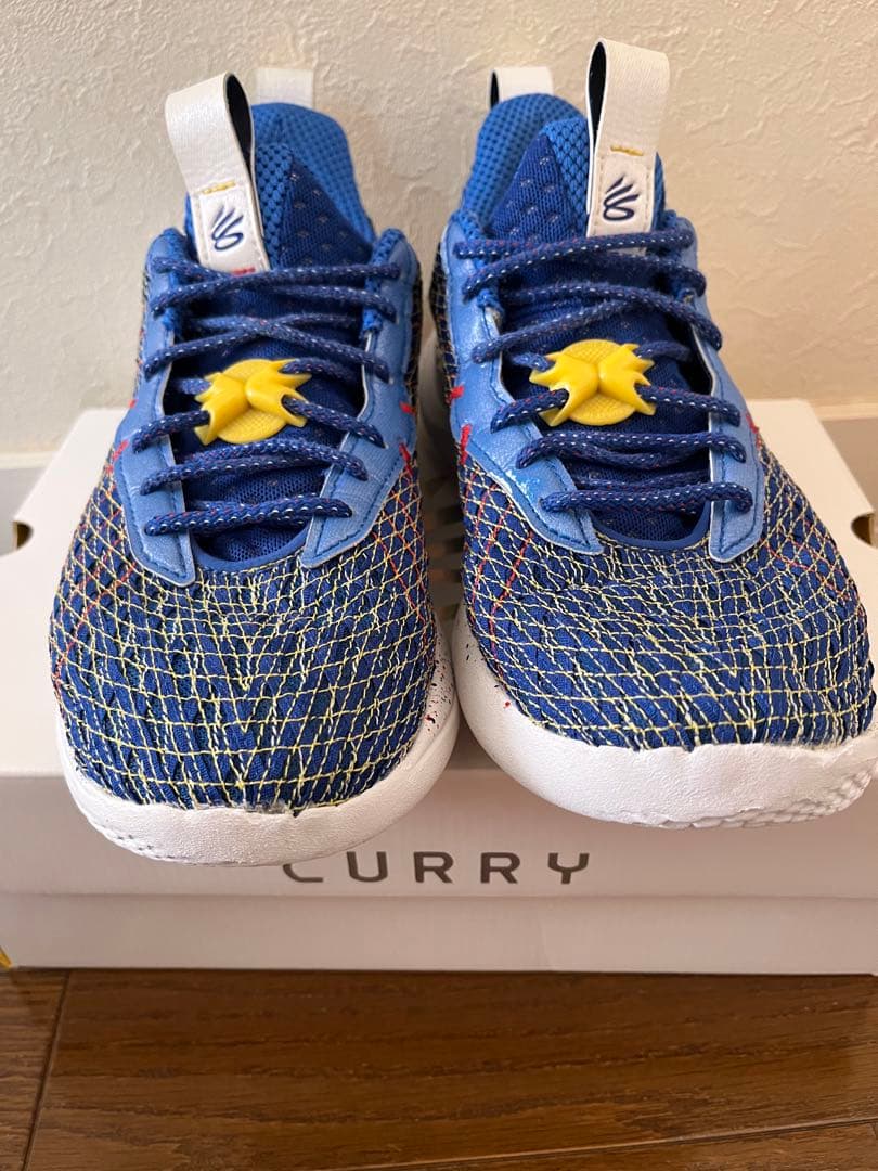 curry カリー 10 バスケットボール　シューズ　ブルー　バッシュ