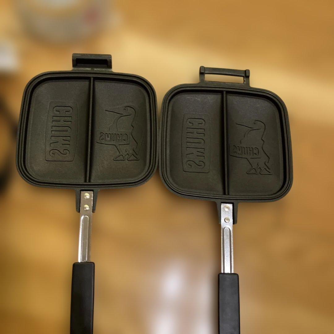 オマケつき　未使用CHUMS ダブルホットサンドクッカー&収納ケース