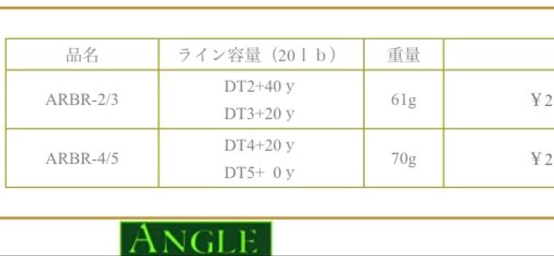 アキスコ ブレスライトリールARBR 4/5