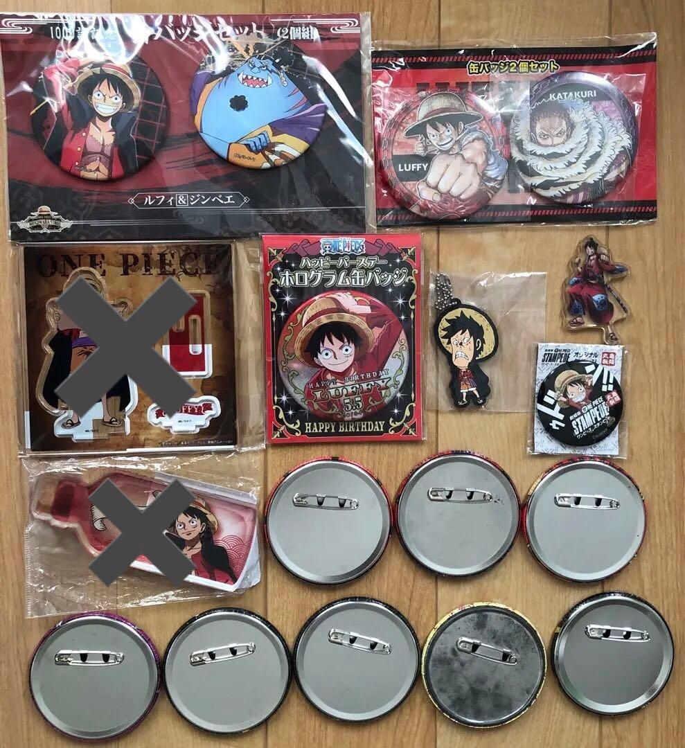 ワンピース　ルフィ　缶バッジ