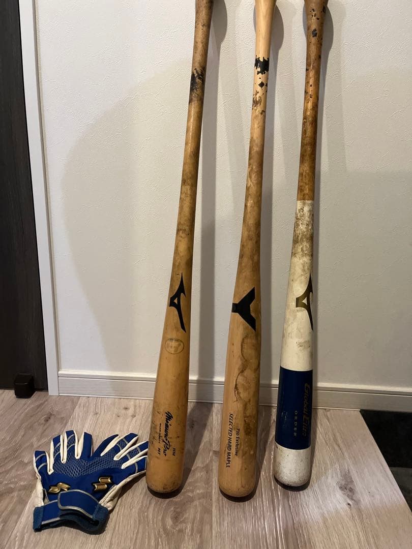 【タイムセール】木製バット3本セット