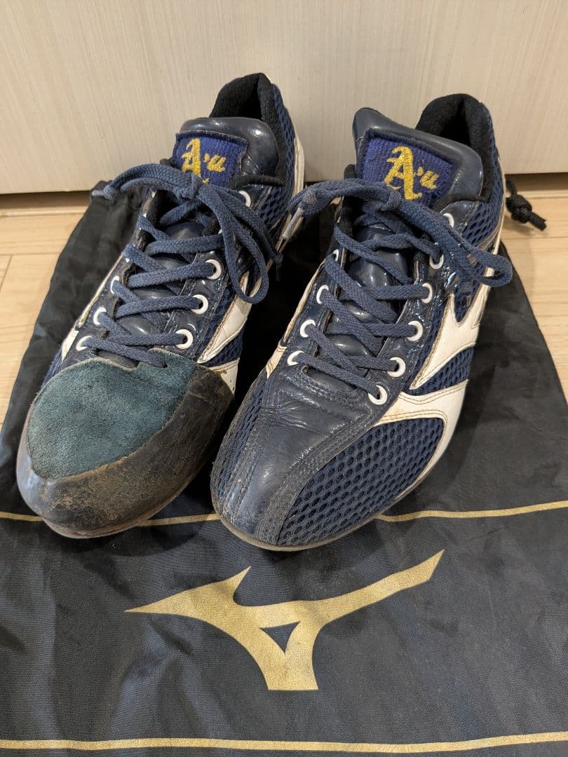 青森大学野球部　スパイク　Mizuno Pro ミズノプロ　P革付き　オーダー