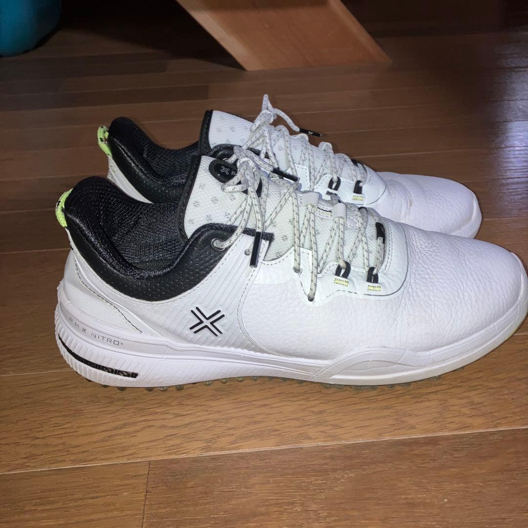美品 ペインター ゴルフシューズ　X002LE White/Black 9