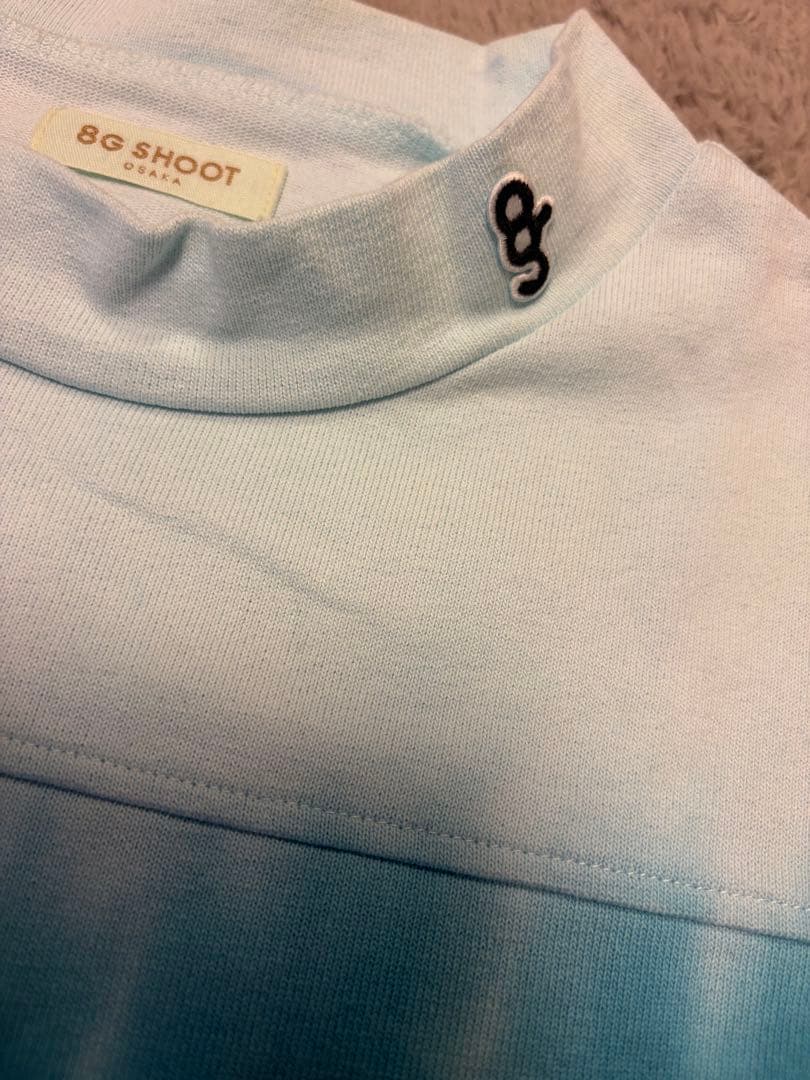 ス*K様 8G SHOOT LOGO PRINT MOCK NECK S/S T