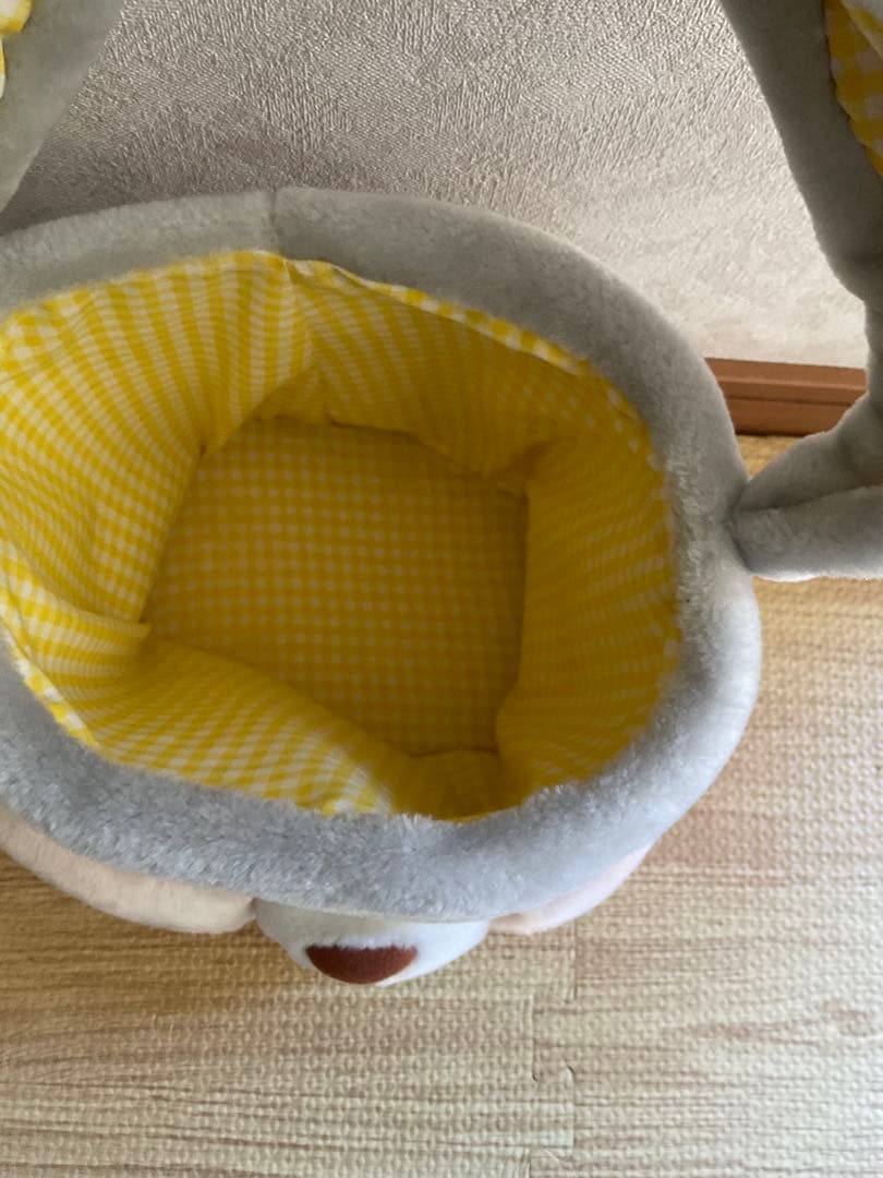 とんすけ　ぬいぐるみ　バスケット　バッグ