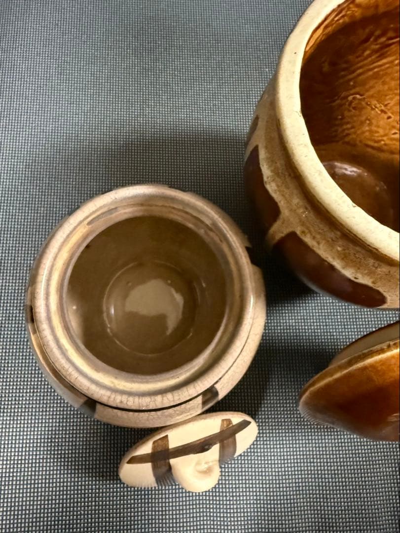 葢付きの壺2ケセット