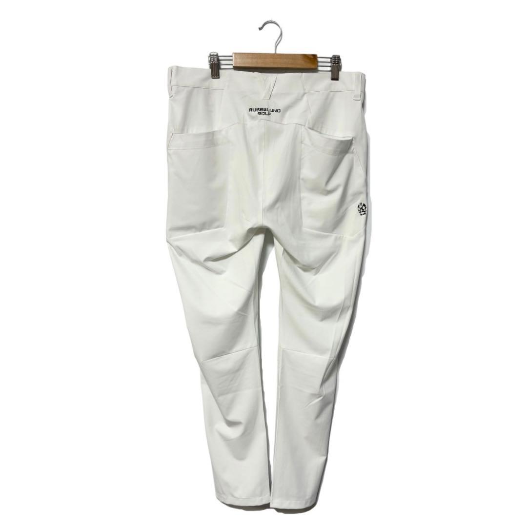新品 ラッセルノ ゴルフ スキニー ロングパンツ ホワイト 2XL 7