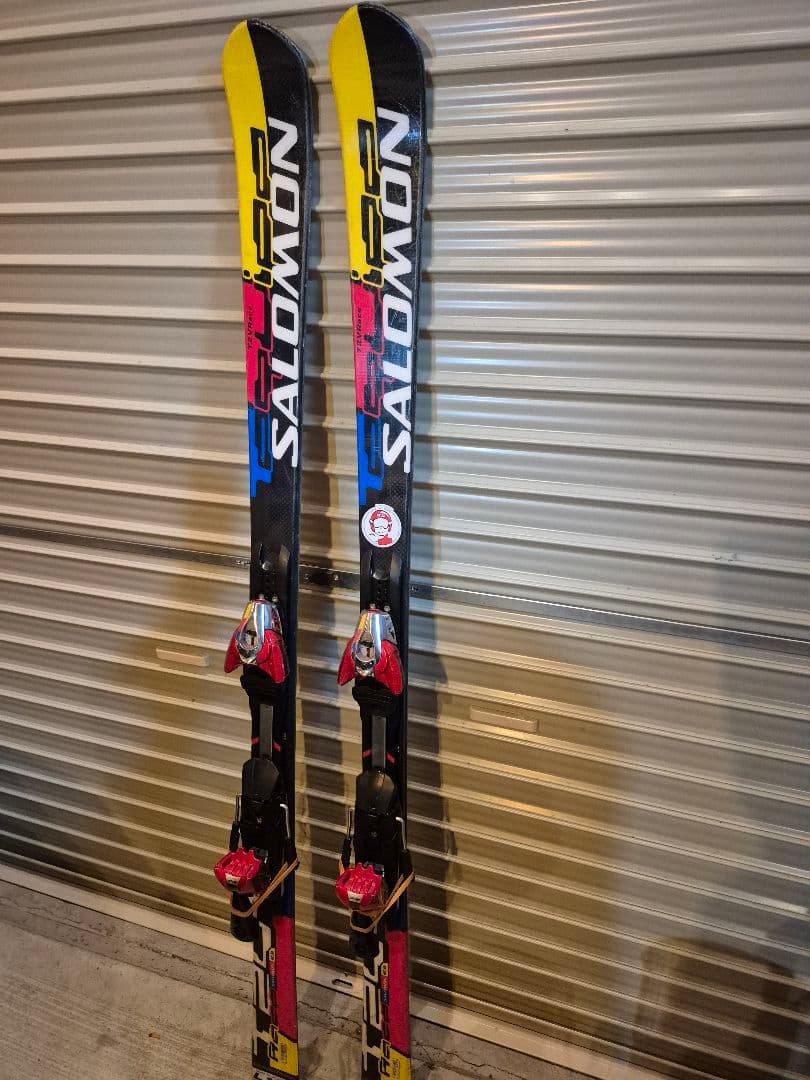 SALOMON RACE スキー板 ストックとセットストック長さ90cm
