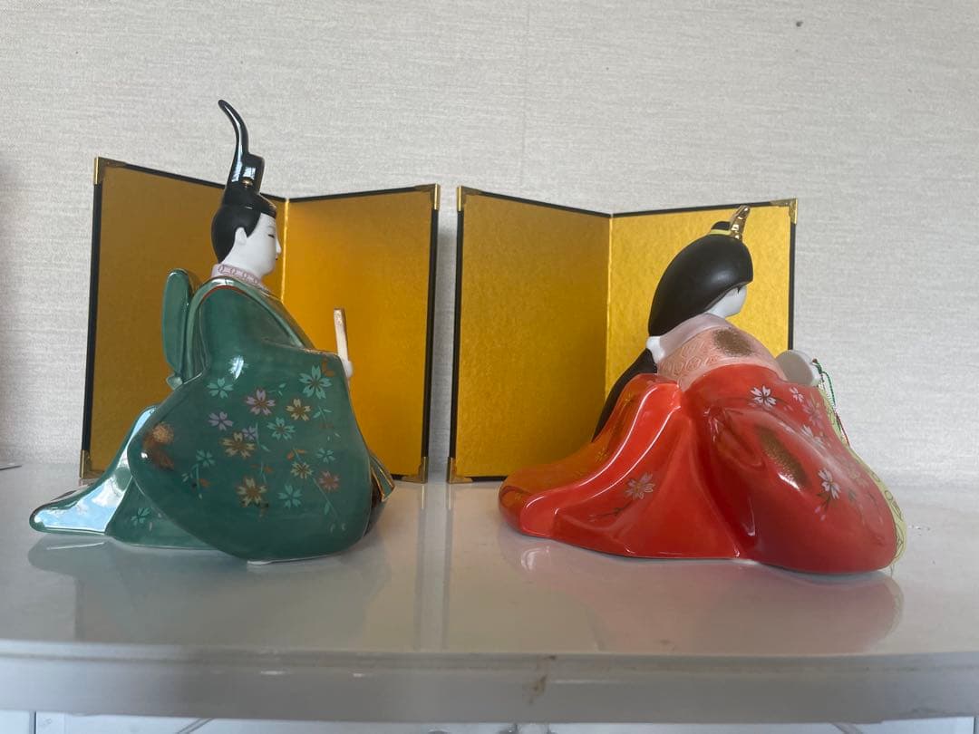 陶器製　雛人形セット