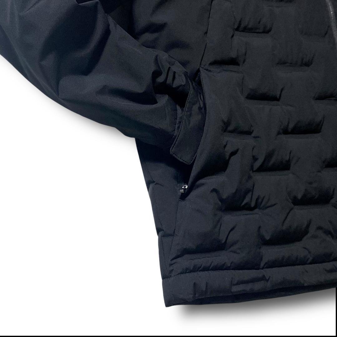 XXL 定2.5万 カッターアンドバック 圧着加工 中綿ジャケット ブルゾン 黒
