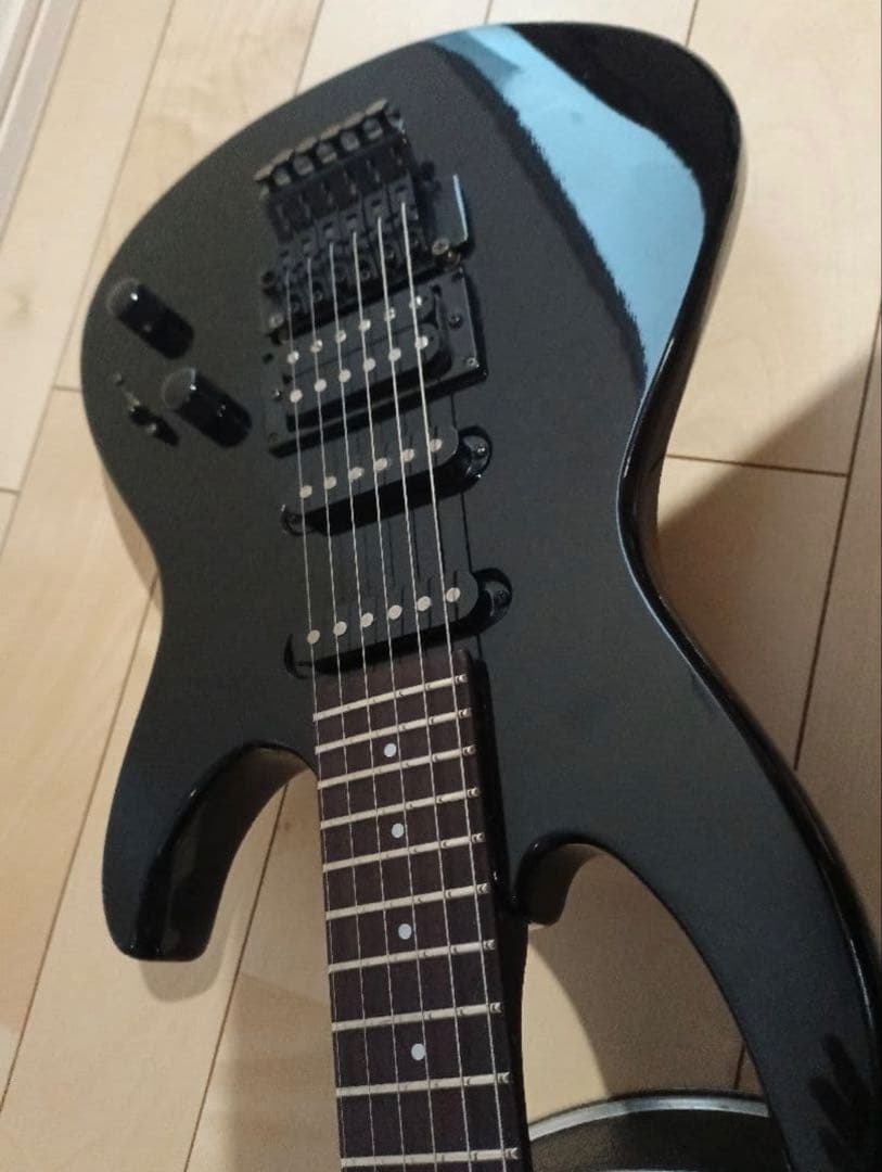 Ariaproⅱ va-453黒 アーム・レザーケース付 エリクサー弦 エレキ