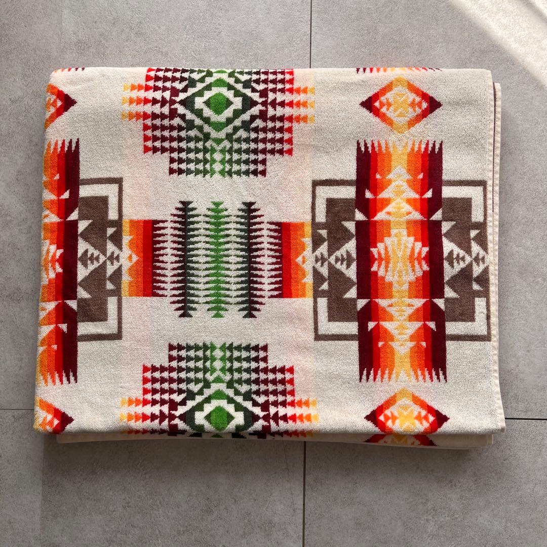 PENDLETON(ペンドルトン) ジャガードタオル　ブランケット アイボリー